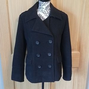 Pea coat Black Double Breasted